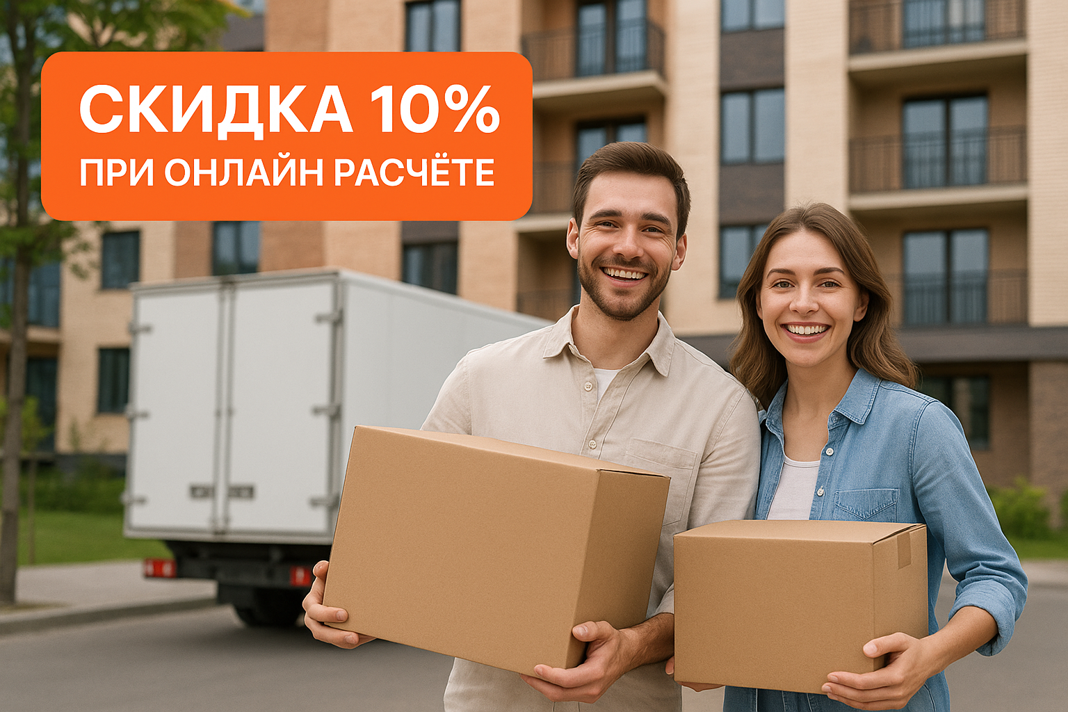 Скидка на переезд межгород по России