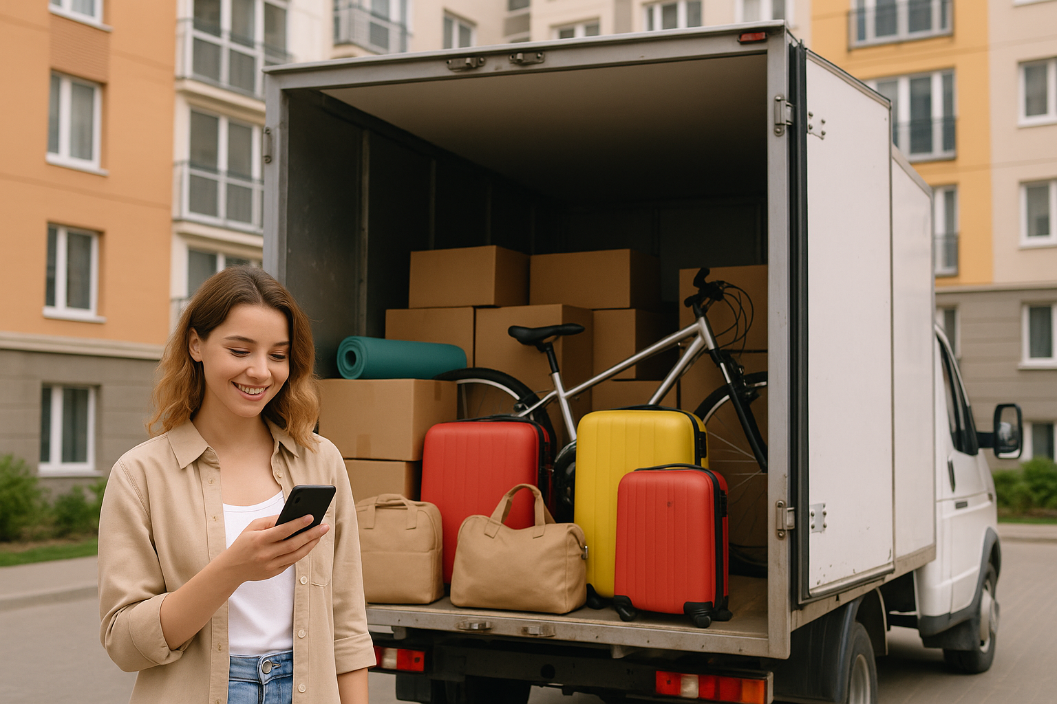 Перевозка вещей и мебели Москва - Санкт-Петербург с грузчиками